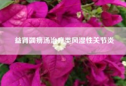 益肾蠲痹汤治疗类风湿性关节炎