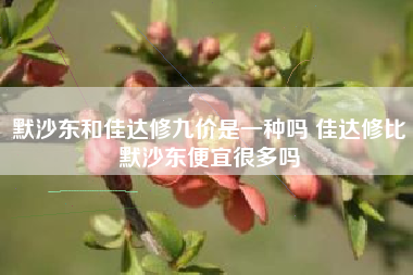 默沙东和佳达修九价是一种吗 佳达修比默沙东便宜很多吗