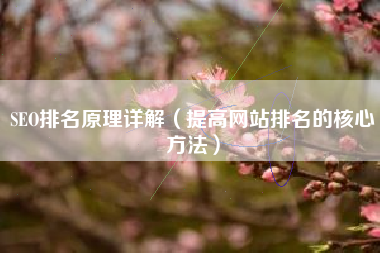 SEO排名原理详解（提高网站排名的核心方法）