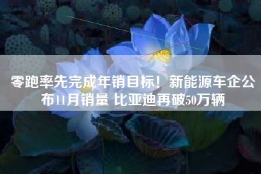 零跑率先完成年销目标！新能源车企公布11月销量 比亚迪再破50万辆