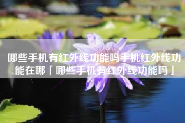 哪些手机有红外线功能吗手机红外线功能在哪「哪些手机有红外线功能吗」